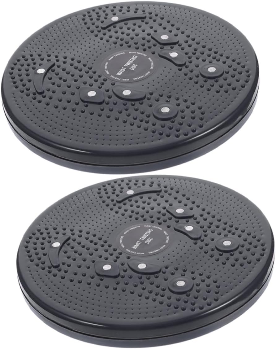 2pcs Portable Waist Twisting Disc for Indoor Fitness Lightweight Balance Board for Waist Shaping Core Abdominal Exercise Improves Coordination and Balance Compact Home Workout