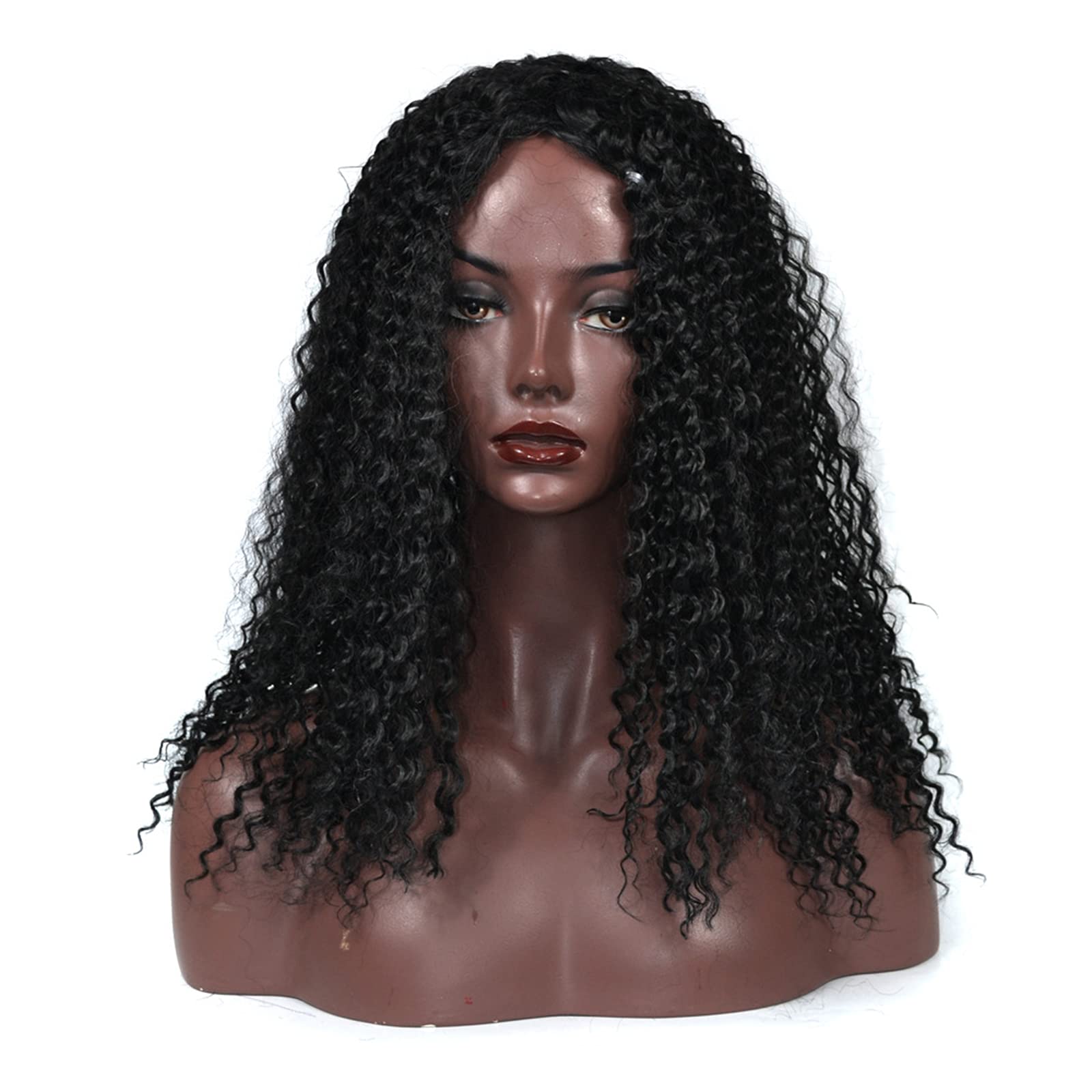 Perruques LWZ cheveux bouclés à mémoire de forme pour coiffures volumineuses
