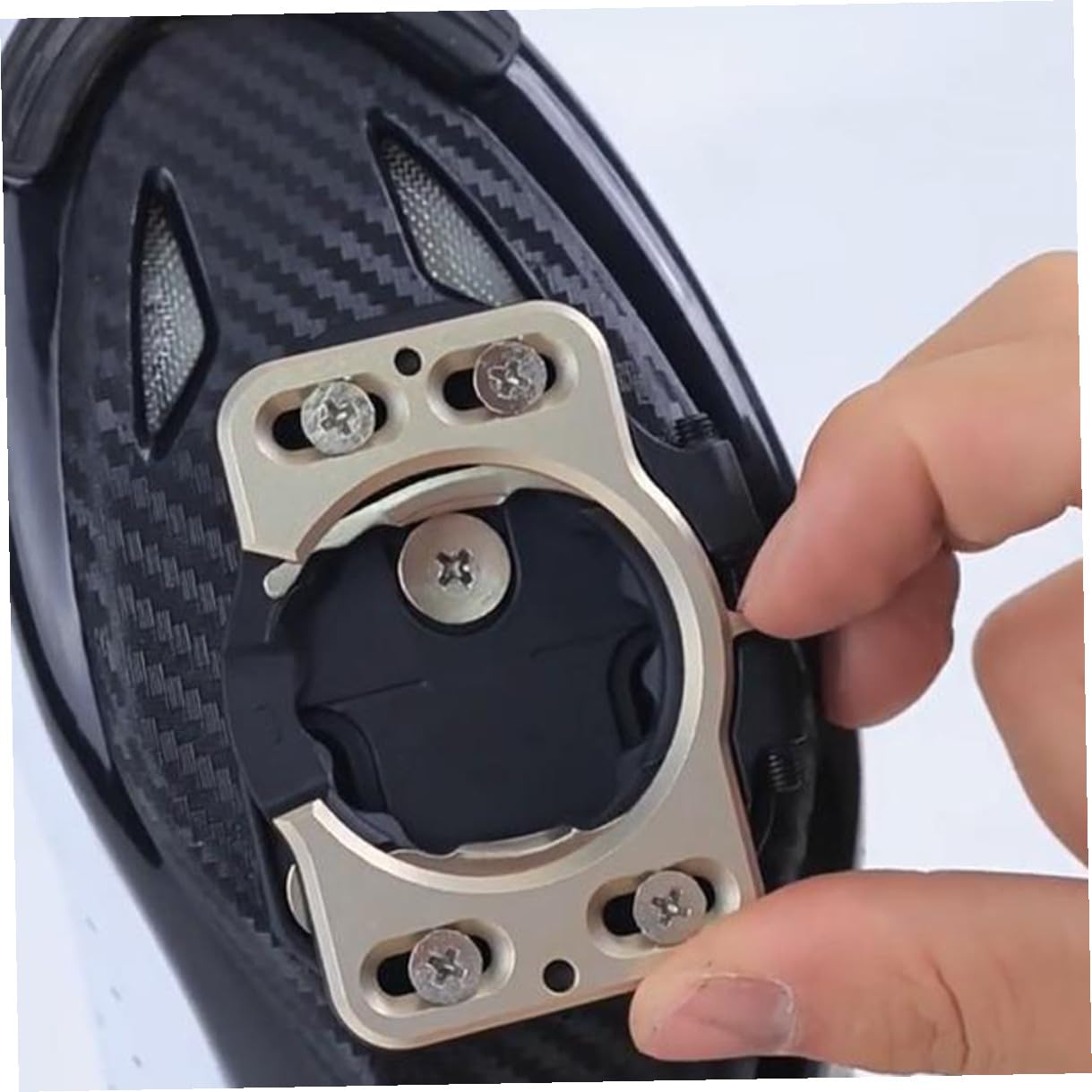 2pezzi Tacchette Per Bici Da Strada Sgancio Rapido Accessori Per Scarpe Da Ciclismo Copriscarpe Per Bicicletta Copritacchette Per Bicicletta Fermo Per Movimento Bici Adattatore Per