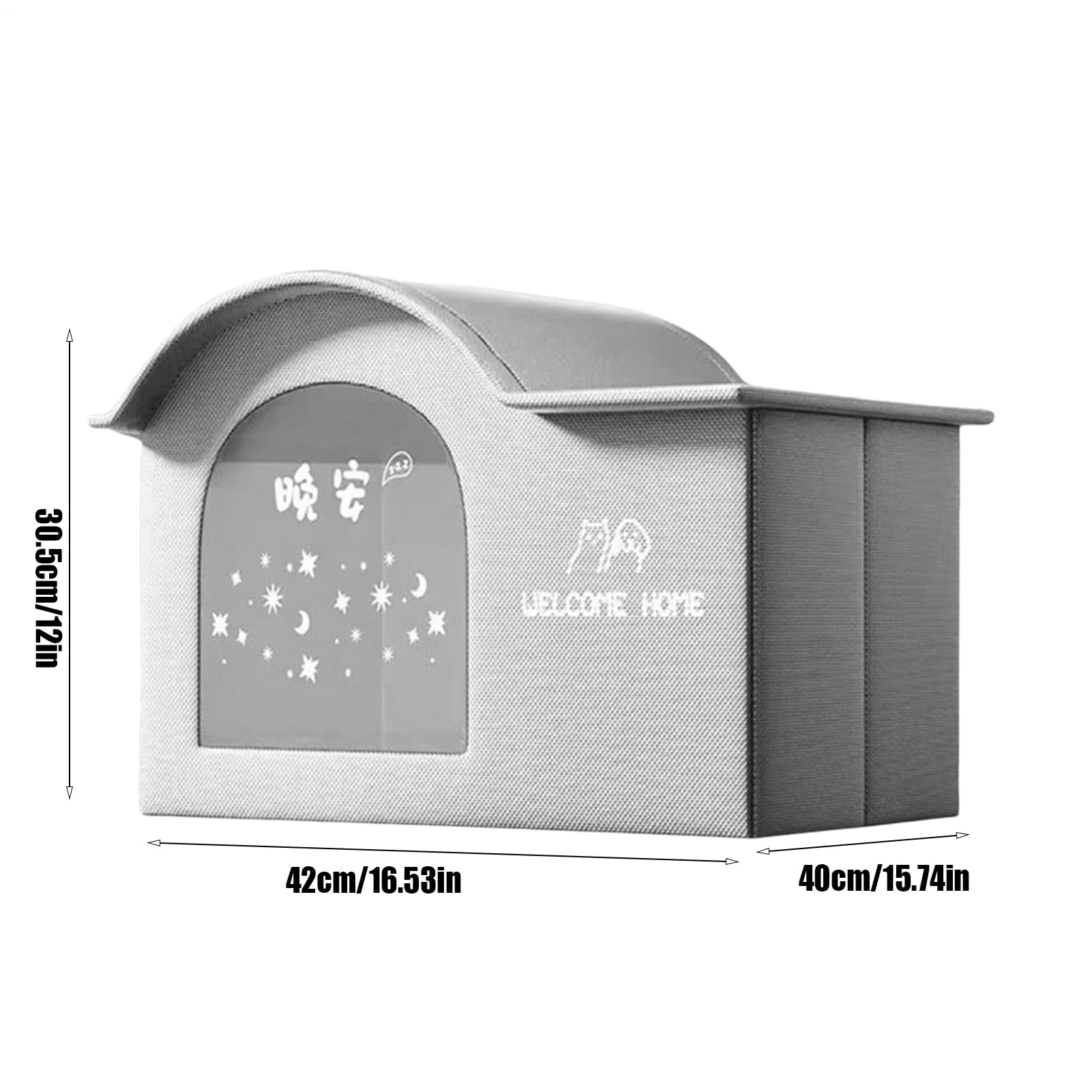 Casa de Gatos para Exteriores, casa de refrigeración Plegable para Perros, Refugio Plegable para Gatos pequeños, para Acampar al Aire Libre, Interior, terraza, balcón, apartamento, Viajes