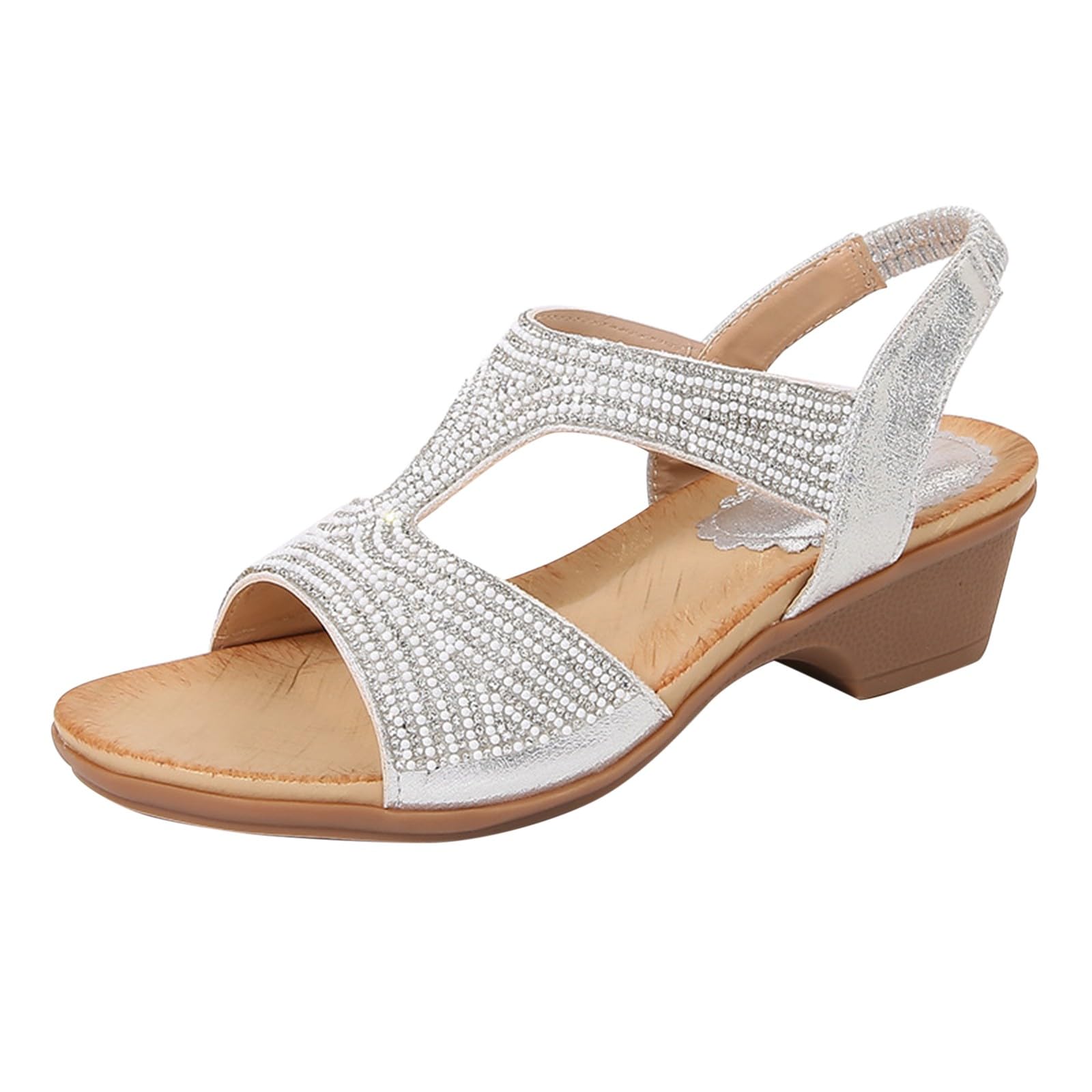 Genérico Sandalias Mujer Verano Antideslizantes Delgadas Sandalias Romanas Ajustable Tallas Grandes Sandalias Cómodas Para Mujer Uso Diario