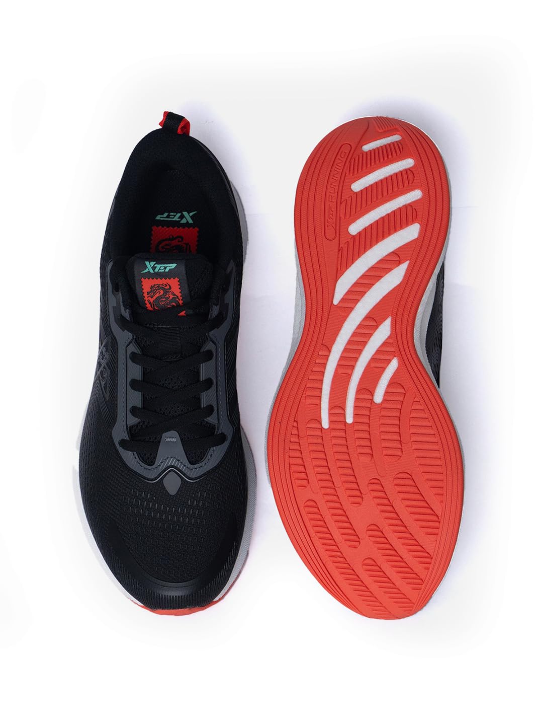 XTEP Black/Charcoal Grey ACE Mid Range Euro_45 4