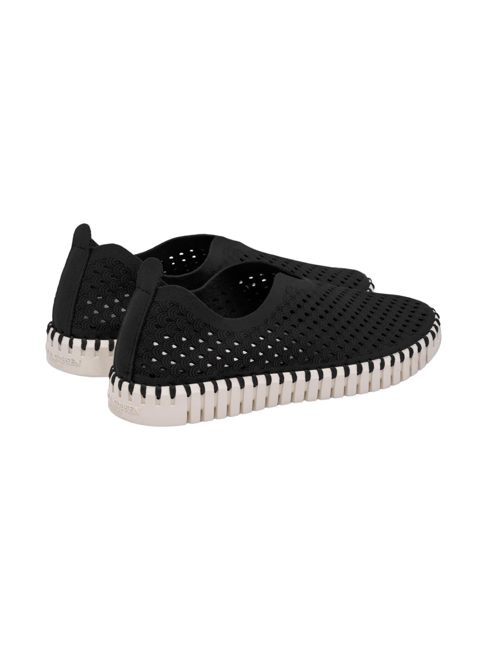 Ilse Jacobsen HORNBÆK | Zapatos Planos para Mujer | Zapatilla con Material de Microfibra reciclada y Suela de Caucho Natural Antideslizante | Tulip3275 | Ligero, Transpirable y ecológico | Black | 38