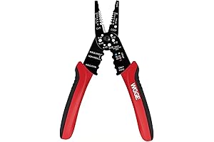 WGGE WG-015 Professional 8-inch Wire Stripper, Wire Cutter and Crimper Tool