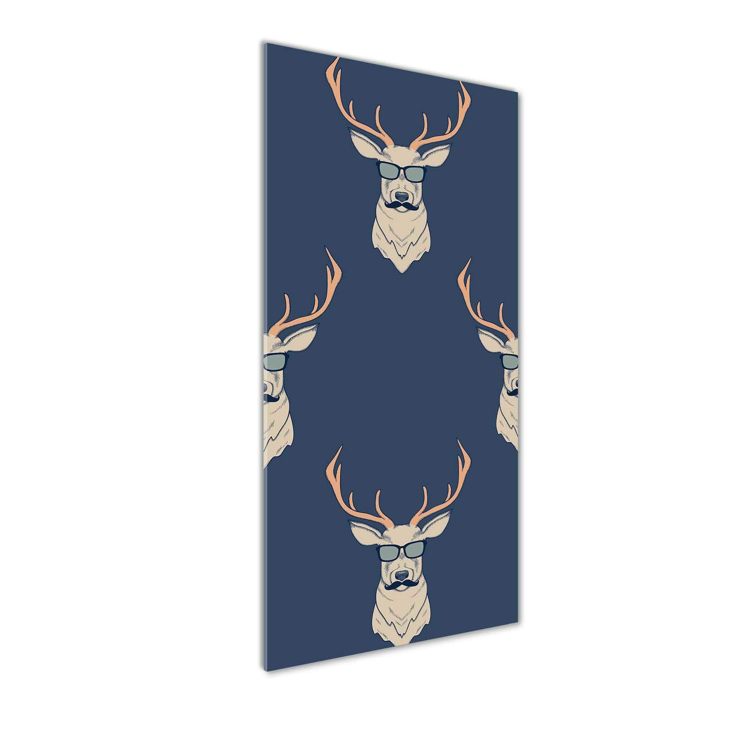 Impression sur Verre Acrylique Tulup 50x125 cm | Tableau Mural Bleu Cerf Hipster
