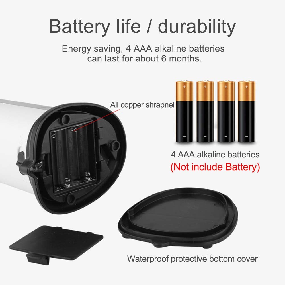 Alimenté par Batterie Cuisine Salle de Bains Capteur Intelligent Pompe sans Contact Automatique Grande capacité ABS 420 ML Distributeur de Savon Bouteille Liquide A