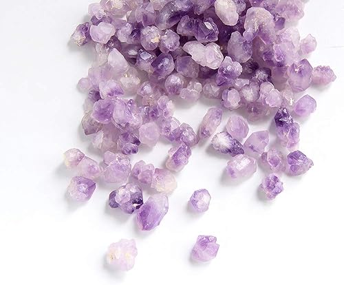 Miniatura 2 de Piedras naturales de amatista de 1 lb con cristales curativos y piedras deshidratadas, limpiadoras, joyas y manualidades