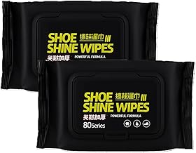 ABlue Clipper Shoe Cleaner Wipes – 80 Disposable Sneaker Cleaning Wipes | Quick Wipes for Shoes, Boots, Leather, Soles | Travel-Friendly Stain & Dirt Remover | Portable Shoe Cleaning Towelettes