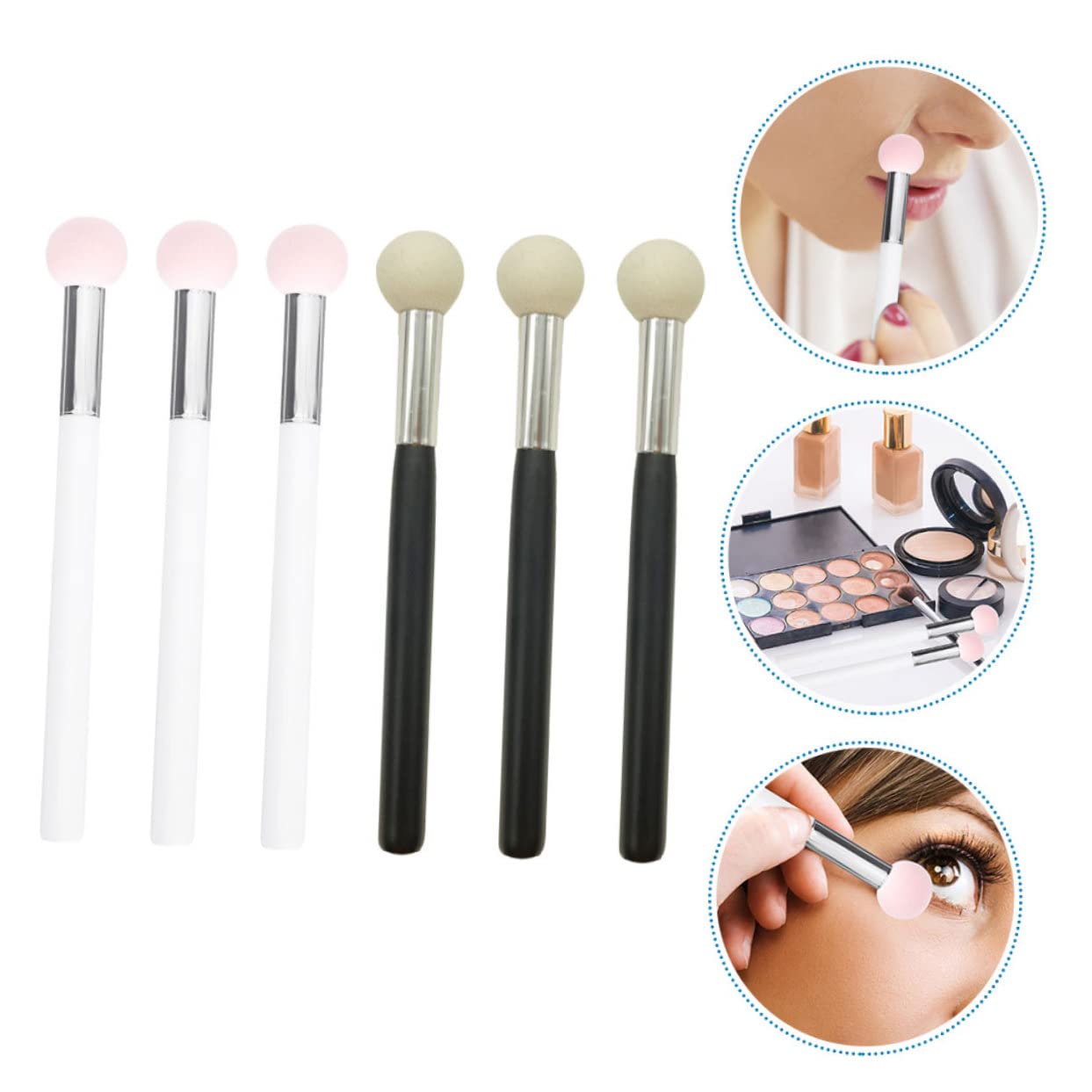 MAGICLULU 5 Set Di Strumenti Per Il Trucco Kit Di Spugne Per Il Trucco Penna Con 3 Spugne Per Per Saloni Di Bellezza Da Donna 6 Pezzi * 5
