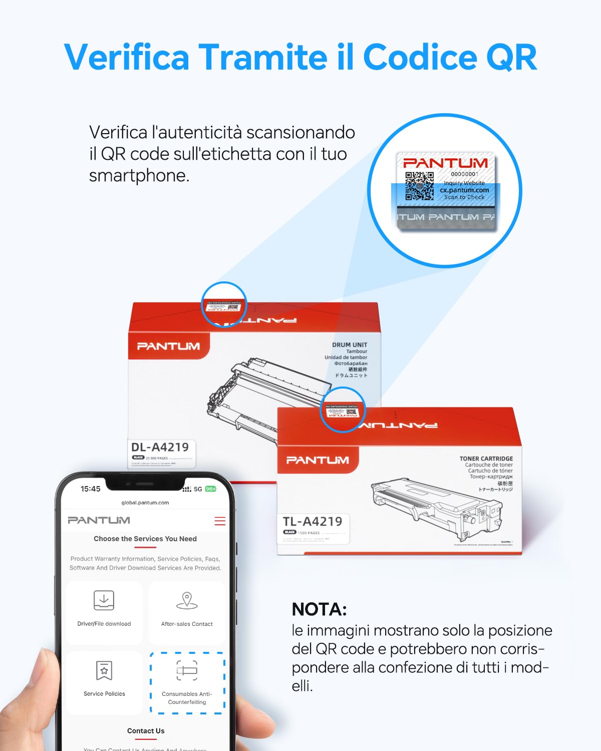 PANTUM TL-A4219 Originale Cartuccia Toner Nero per Stampante Laser BP4209DW BM4209DW BM4249ADW BM4309DW, Capacità fino a 1.500 pagine, (Nero, 1-Pack)