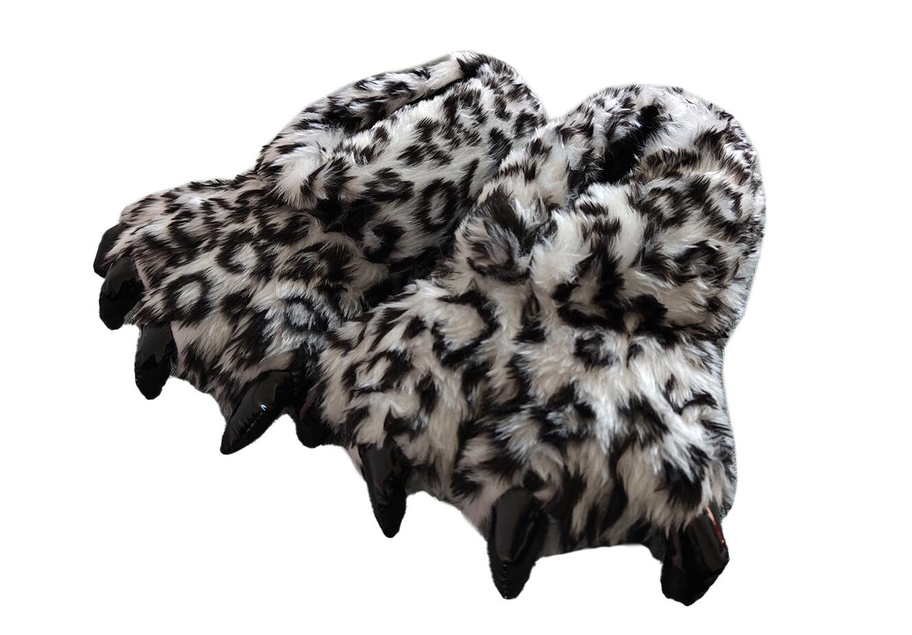 WYIKE Adult Unisex Leopard Claw Slippers - Comfortable Warm Animal Slippers