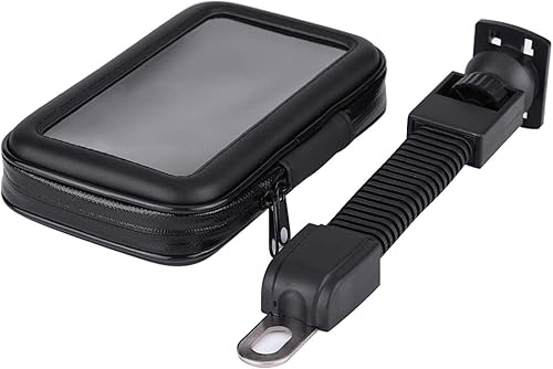 Miniatura 5 de Ymiko Soporte para teléfono de motocicleta, impermeable, soporte para motocicleta, funda para teléfono, soporte para espejo retrovisor para teléfono