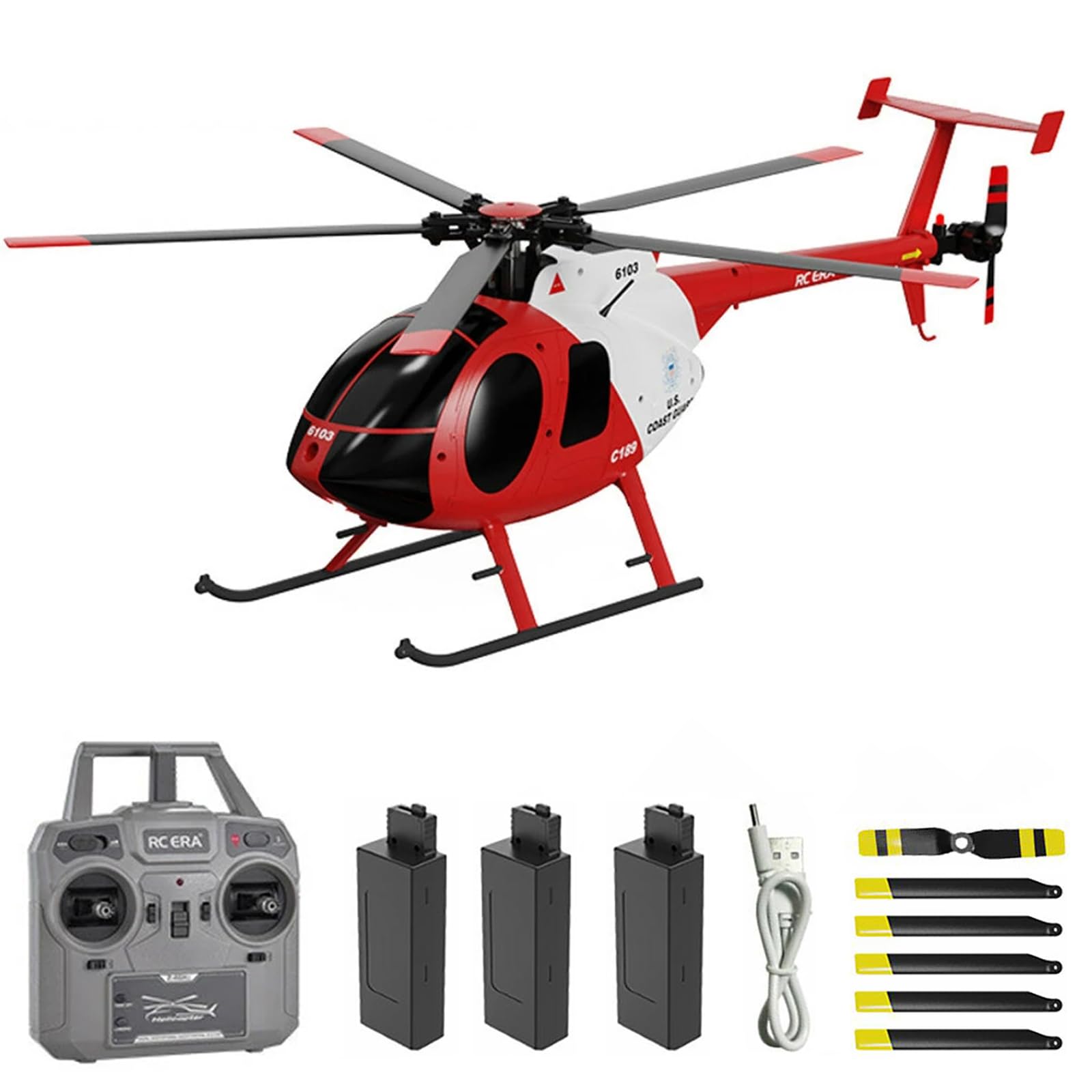 Hylukon Remote Control Helicopter, 2.4G 4CH RC Helicopter with 6-Axis Gyro, Altitude Hold, Low-voltage Alarm, One Key Take Off/Landing, 1:28 Flybarless Helicopter Toys Gift for Boys Adults