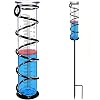 BIUWING Rain Gauge, Rain Gauge Outdoor, Rain Gauges Outdoors Best Rated for Yard with Stake, Rain Water Meter Measuring with Metal Frame, Decorative for Garden, Deck, Lawn, Landscape