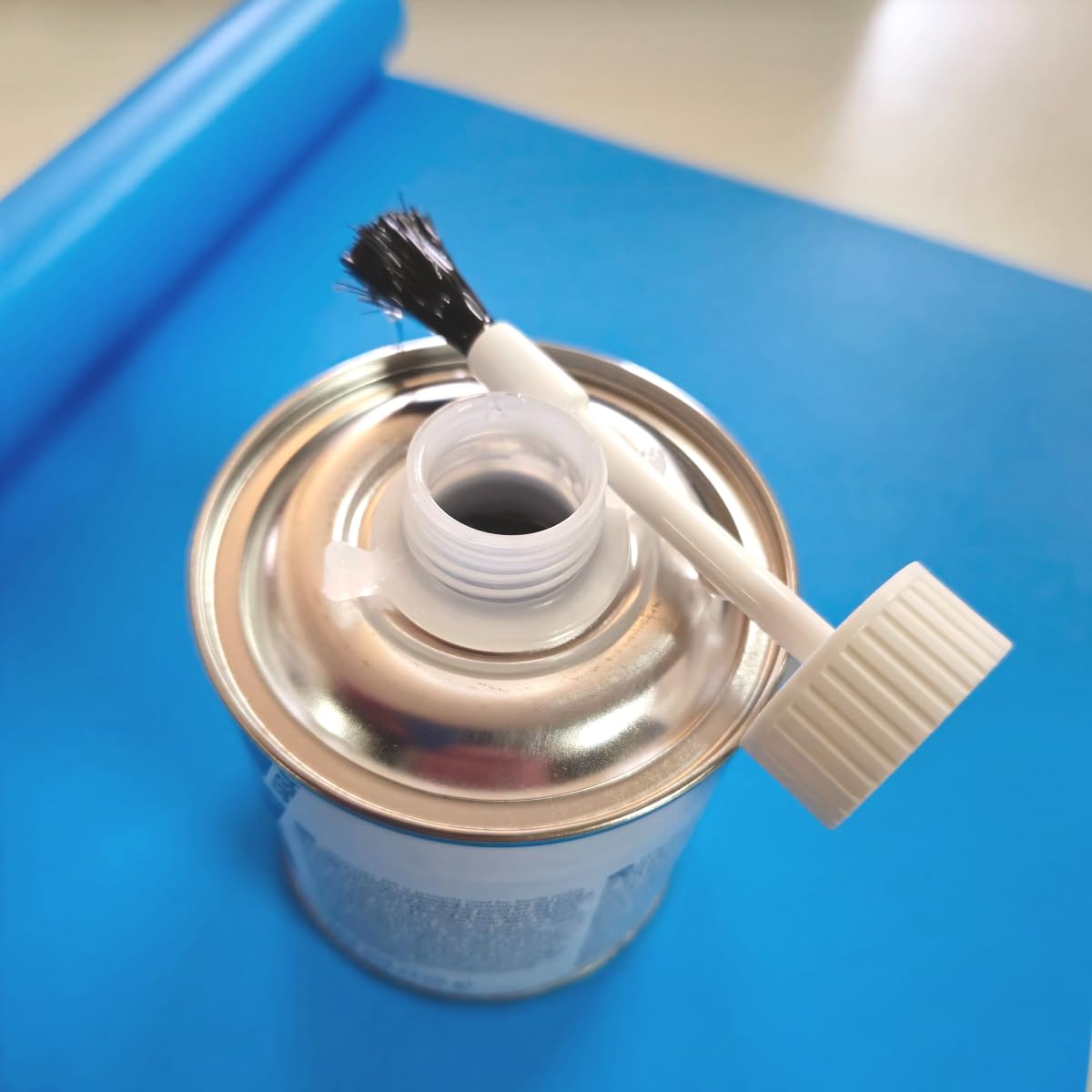 PVC Pool Reparaturset für ältere Pools PVC Poolfolie Kleber + Flicken (1x 35 x 70 cm Flicken + 1 x 250 ml Sabacontact)