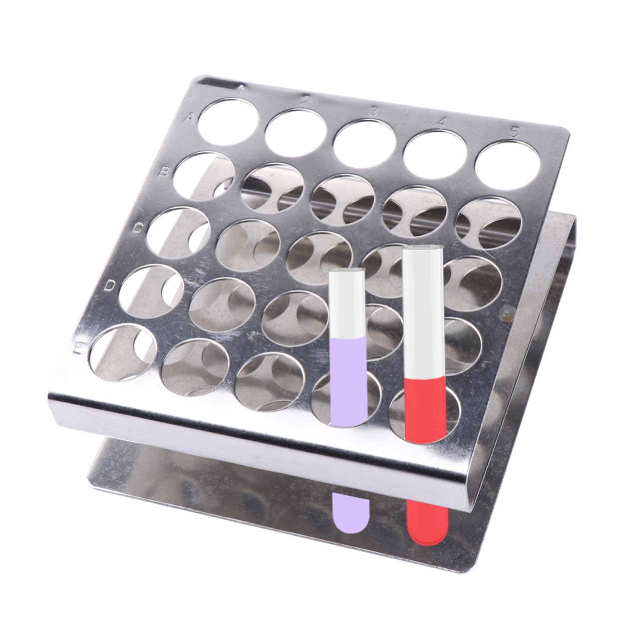 PRETYZOOM 3 Pezzi Supporto per Provette in Acciaio Inossidabile Struttura Z Leggera e Portatile per Laboratorio Scolastico Organizzatore Tubo Centrifuga Facile da Usare Accessorio Essenziale