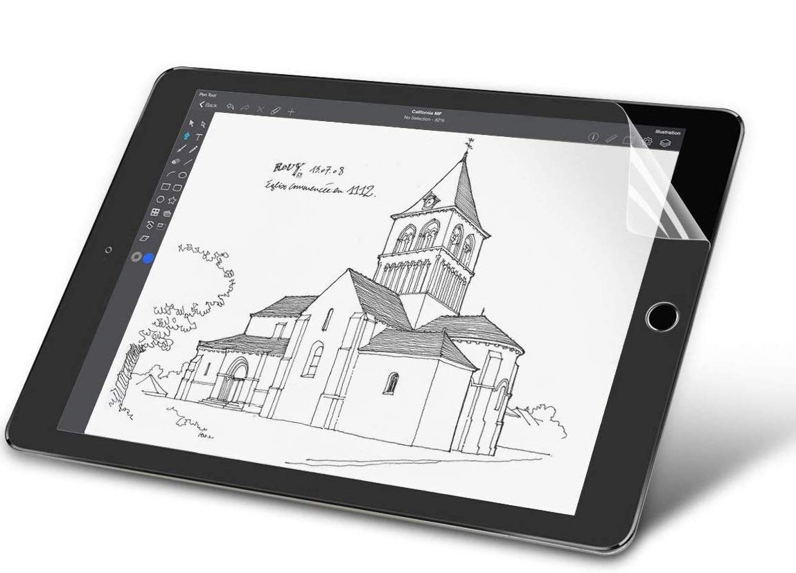Oaky Anti Glare, Anti-Fingerprint, Paper Type Screen Protector with Easy Installation Kit for Apple Air 3 10.5 inches 2019 and iPad Pro 10.5 inches 2017 - [Matte Guard] (B08DM81TRC) Amazon Price History, Amazon Price Tracker