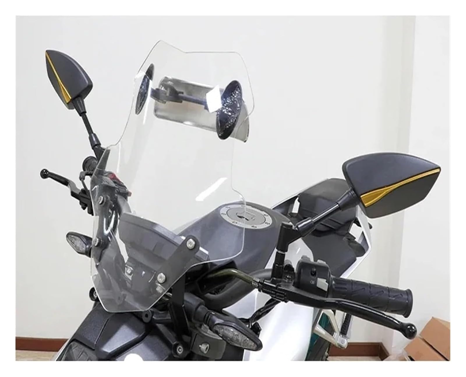 Motorcycle Side Mirror Adjustable Rear View Mirror Left Right