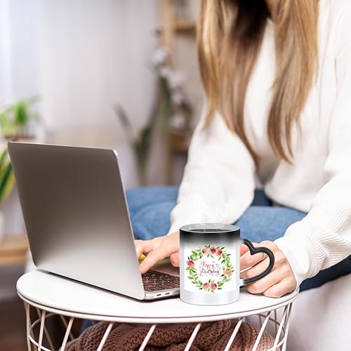 Miniatura 6 de Lakiniss Happy Birthday Magical Color Changing Ceramic Coffee Mug - Gift for Any Occasion! Hot Water Reveals Stunning Image - Ideal for Coffee, Tea,