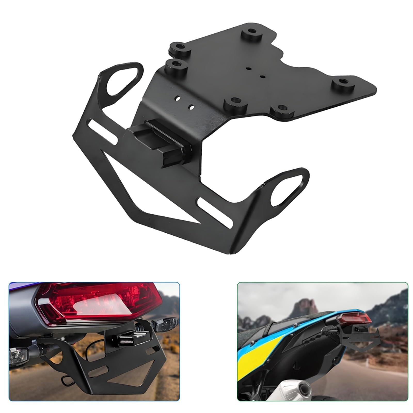 Kit Portatarga Posteriore Moto Per Y&amaha Tenere700 XTZ700 2019-2024 Con Eliminatore Di Parafango E Staffa Registrazione