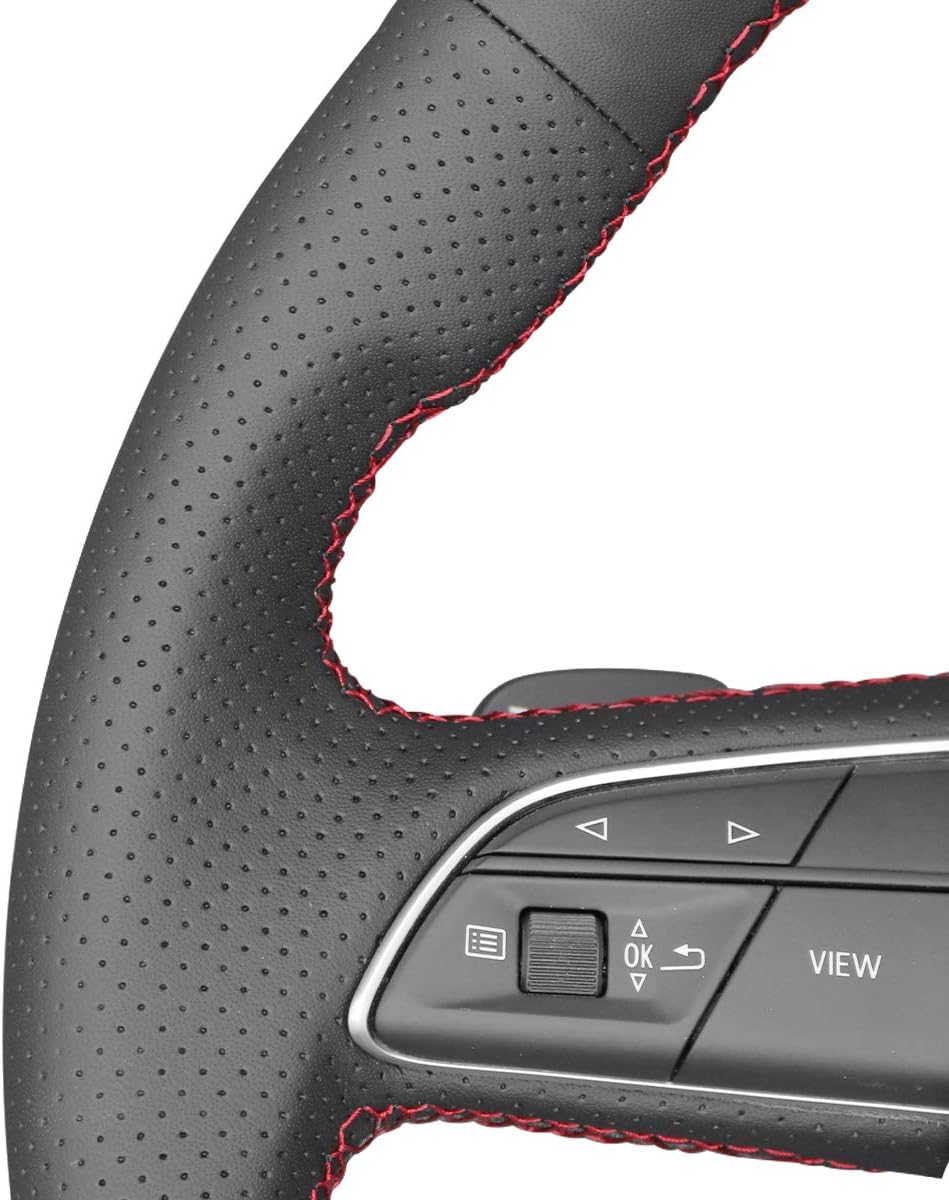 MEWANT Car Steering Wheel Cover for Audi RS Q8 2020-2022 / SQ5 2018-2022