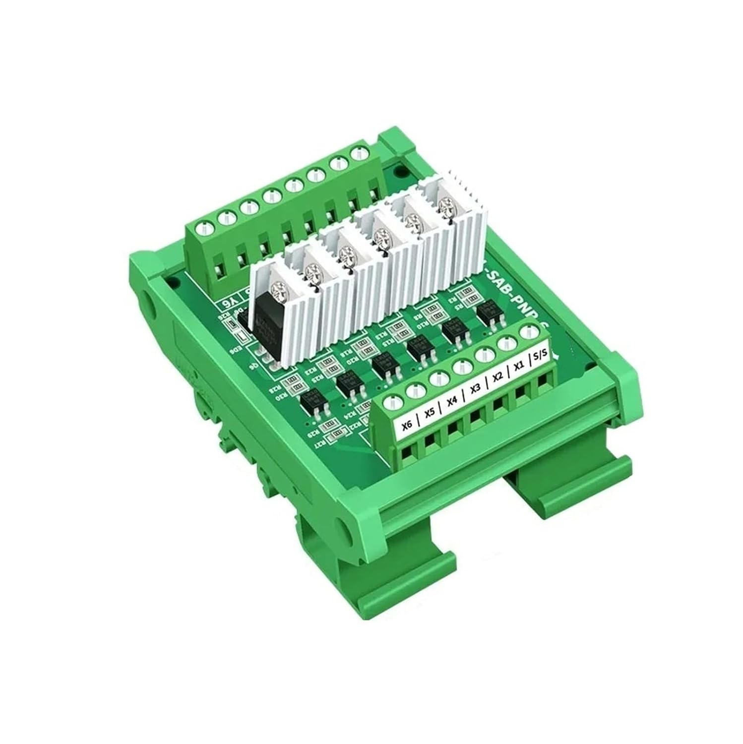 MCU PLC Signal Amplifier Board Input and Output NPN Isolation Belt Heat Sink(4 Channels,Input 3.3V-5V)