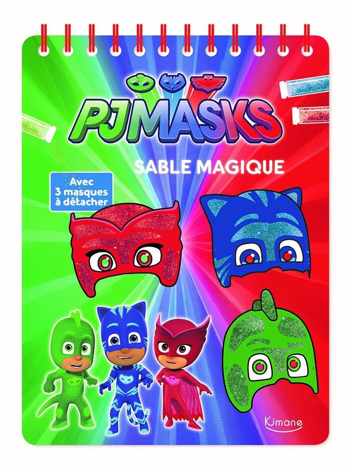 MON CARNET SABLE MAGIQUE PYJAMASQUES - AVEC 4 SALI