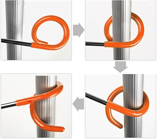 Miniatura 4 de Z metnal Icasa - Gancho para camping, 2 juegos de luces multiusos para campamento, gancho de lámpara, equipo al aire libre, colgador fuerte para