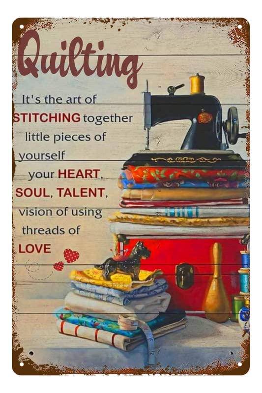 Pzecaru Sewing Diamond Art Kits for Adults,5D Painting Art Kits Quilting It's The Art of Stitching Together Diamond Art Painting Kit for Adult