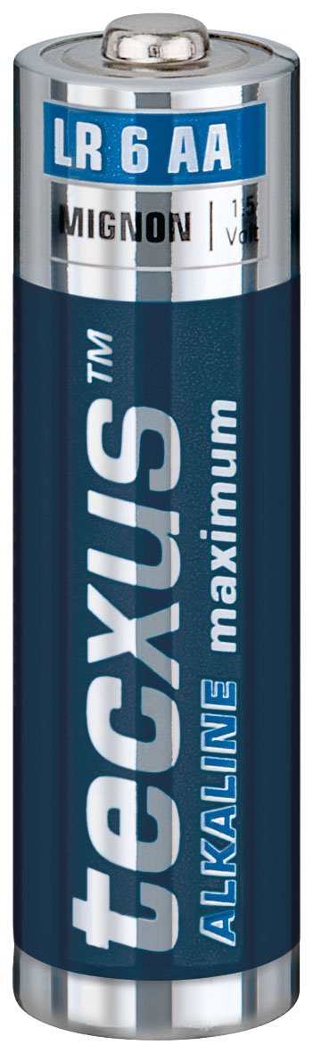 Set of 5 Tecxus LR6 Alkaline AA Batteries (Pack of 4)