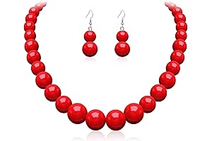 Marge Simpson's Iconic Pearl Choker and Earring Set