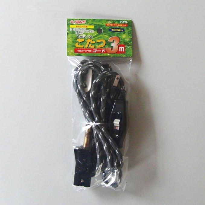 Amazon F-FACTORY こたつコード 中間スイッチ付 コタツ用電源コード