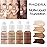 2 Pack PHOERA Foundation 102 Nude 103 Warm Peach,Flawless Soft Matte Liquid Foundation 24 HR Oil Control Concealer Foundation Makeup.