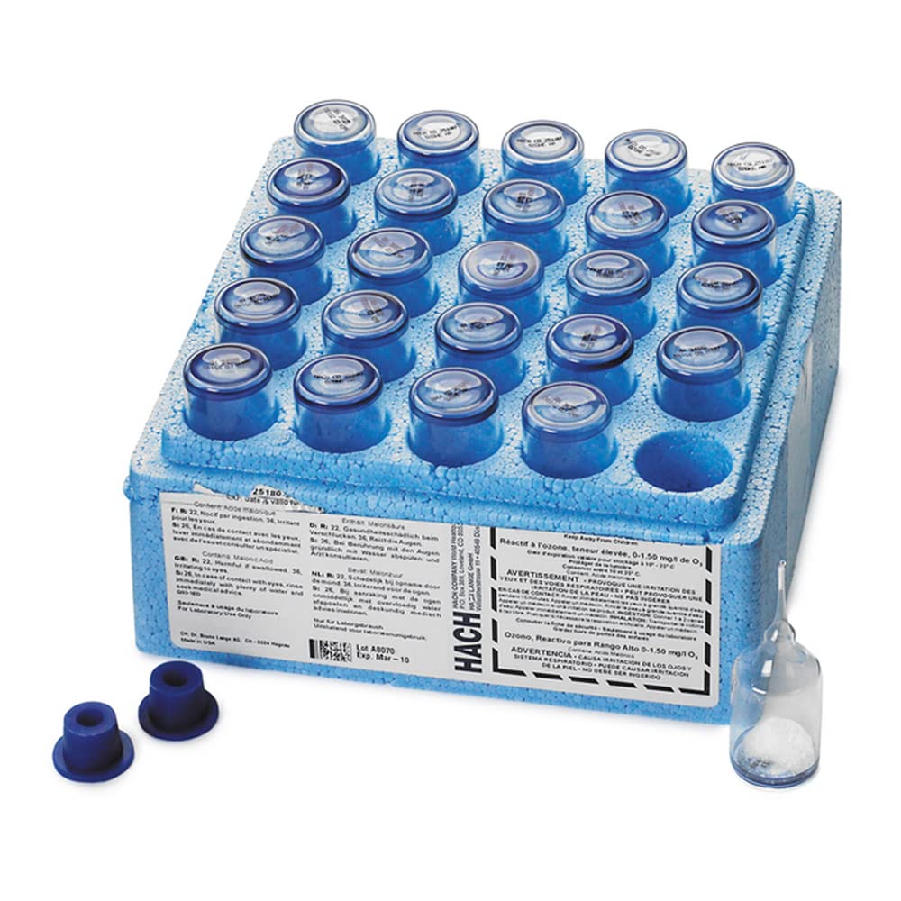 Hach 2518025 Ozone AccuVac® Ampules, HR, (Pack of 25)