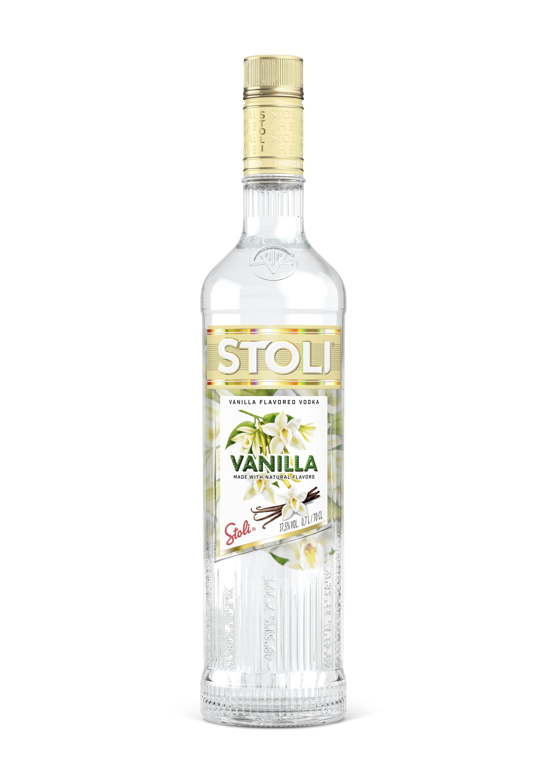 Stoli Premium Vanilla Vodka 70cl, 37.5% ABV | Vanilla Flavour, Classically Styled, Exceptionally Smooth