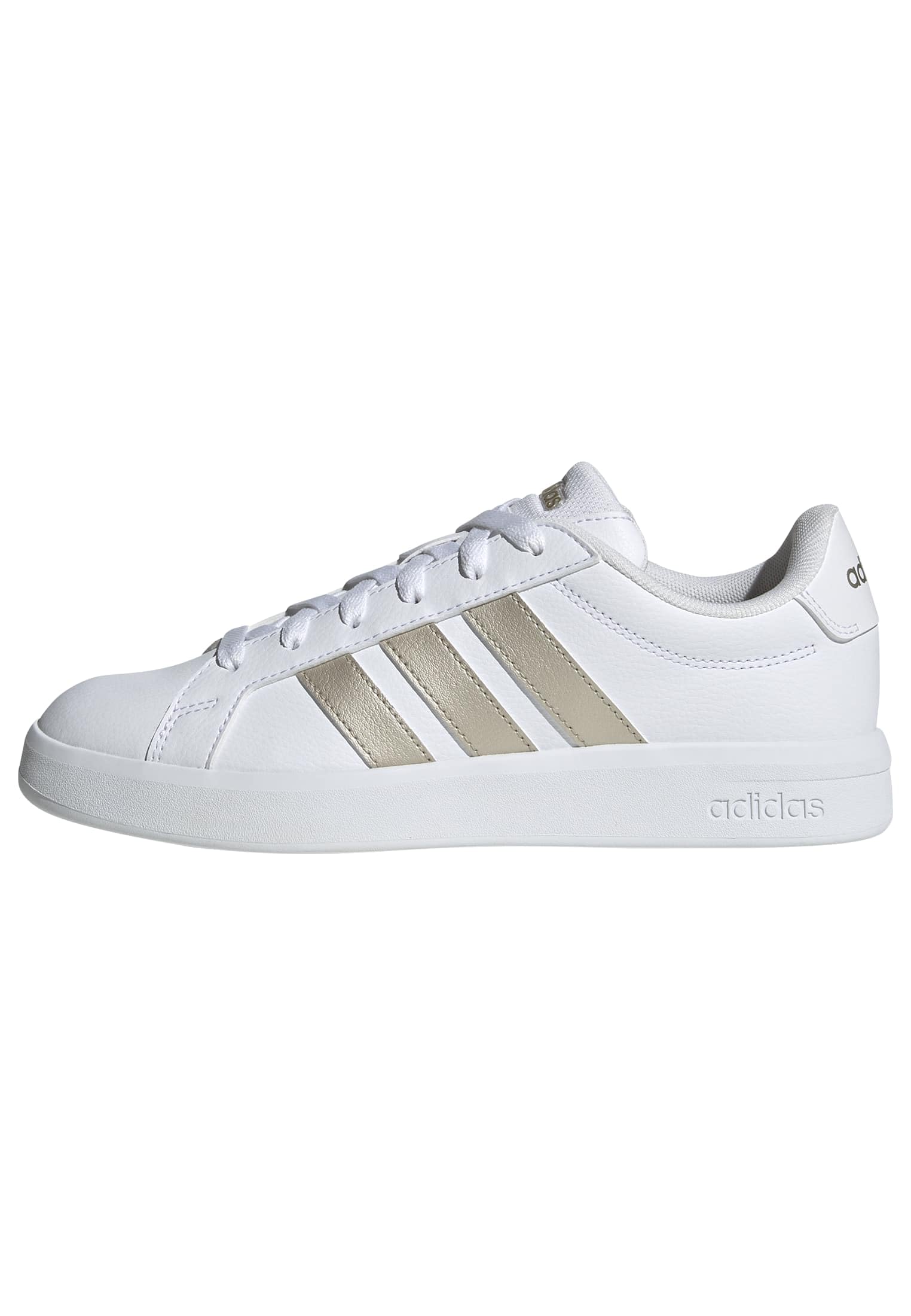adidas Women's Grand Court Base 3.0 Shoes, FTWR White/Cyber met./FTWR White, 4.5 UK