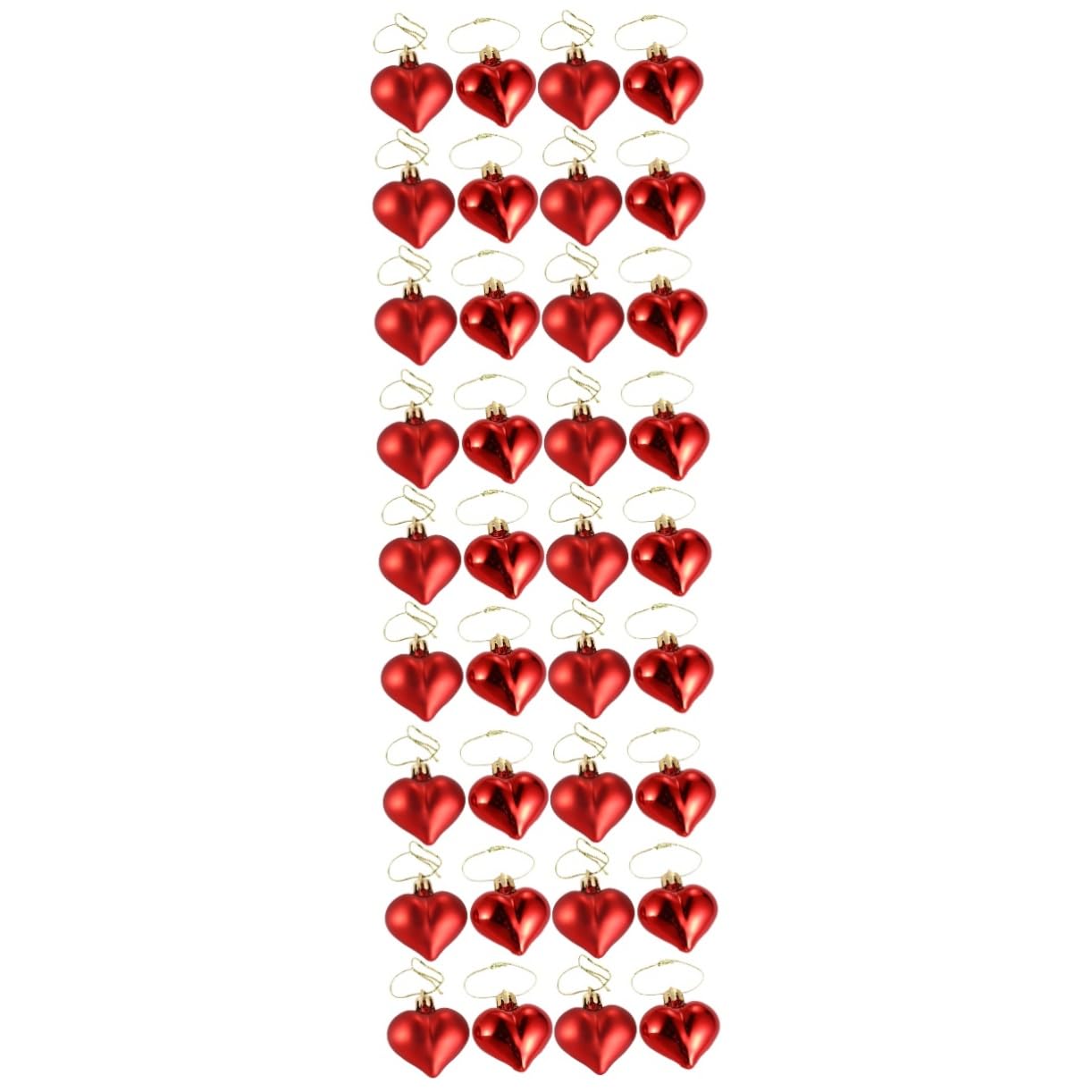 PRETYZOOM 108stücke Teiliges Aus Romantischen Roten Herz-hängedekorationen Für Valentinstag Und Hochzeiten Für Partys Und Heimdekoration Eine Romantische