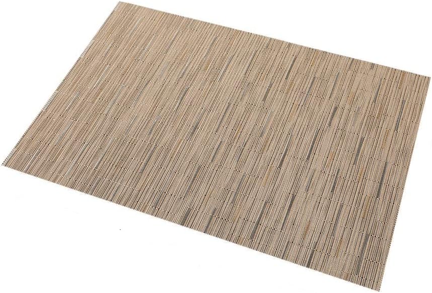 S Saepio - Juego de 6 manteles individuales para mesa de comedor, lavables de PVC, resistente al calor, manteles para mesa y decoración elegante