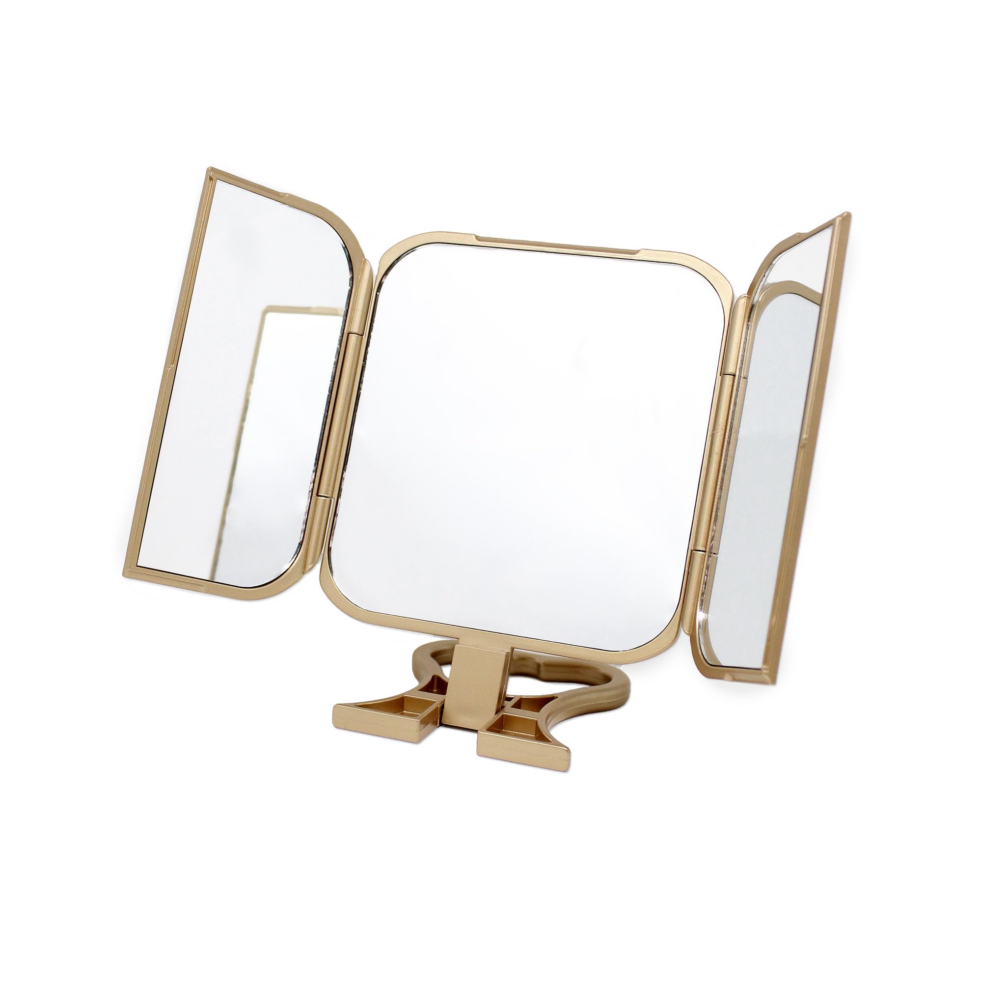 Danielle 23x12cm Folding Travel Mirror - Nude - True Image