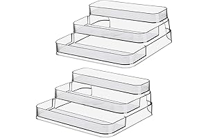 2-Tier Stackable Makeup Organizer for Multipurpose Storage