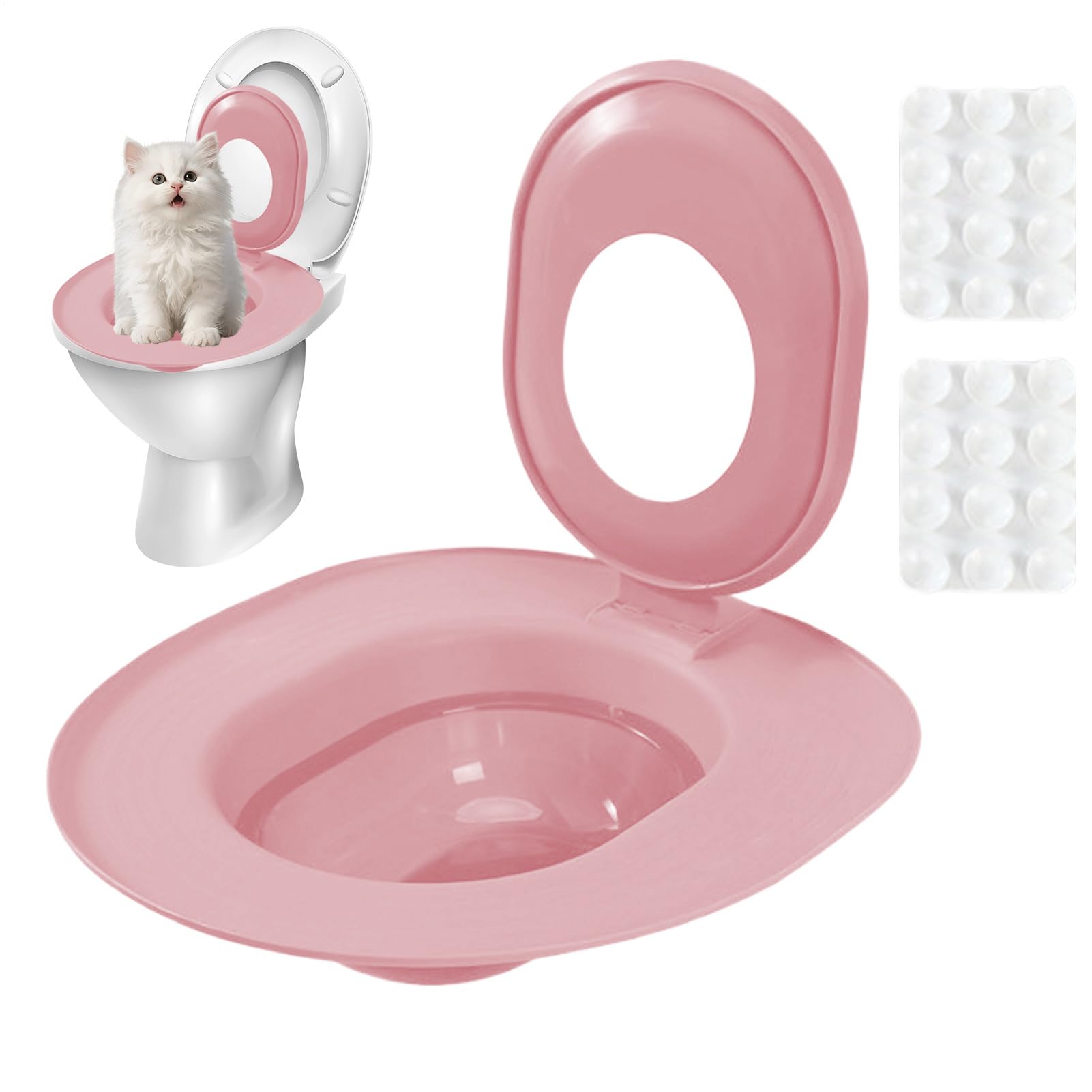 Toilet Training for Cats | Removable Potty Seat - Pet Toilet Training System,for Home Apartment Bathroom Basement Pet Shop Indoor