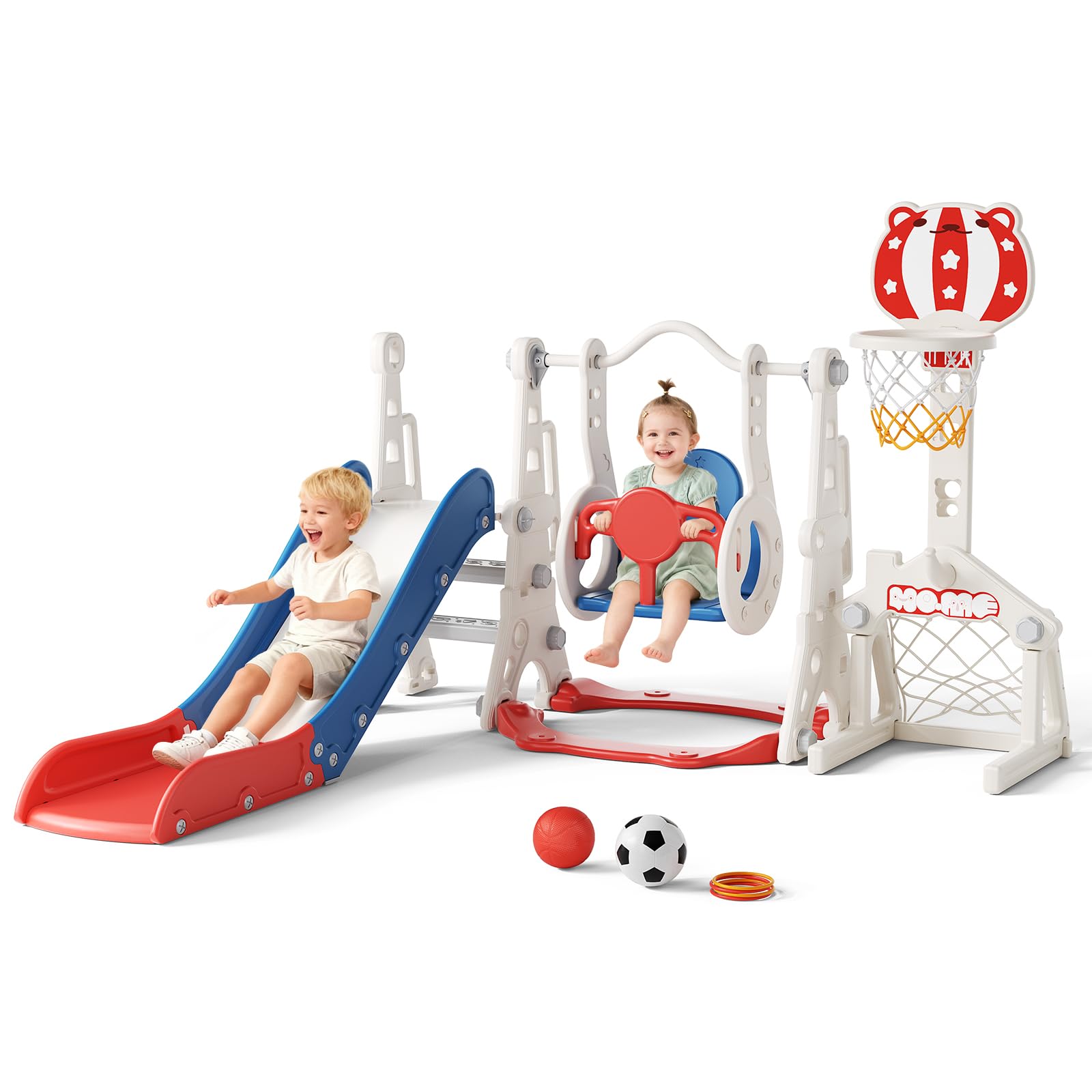 toboggan 6-en-1 enfants structure
