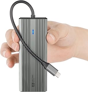 USB C Hub, SANZANG 8 in 1 USB-C Docking Station, USB C to HDMI Adapter, 4K@60Hz HDMI, 1Gbps Ethernet,100W Pass-Through Charging, SD/TF Card Slot,5Gbps USB 3.0 High Speed for MacBook