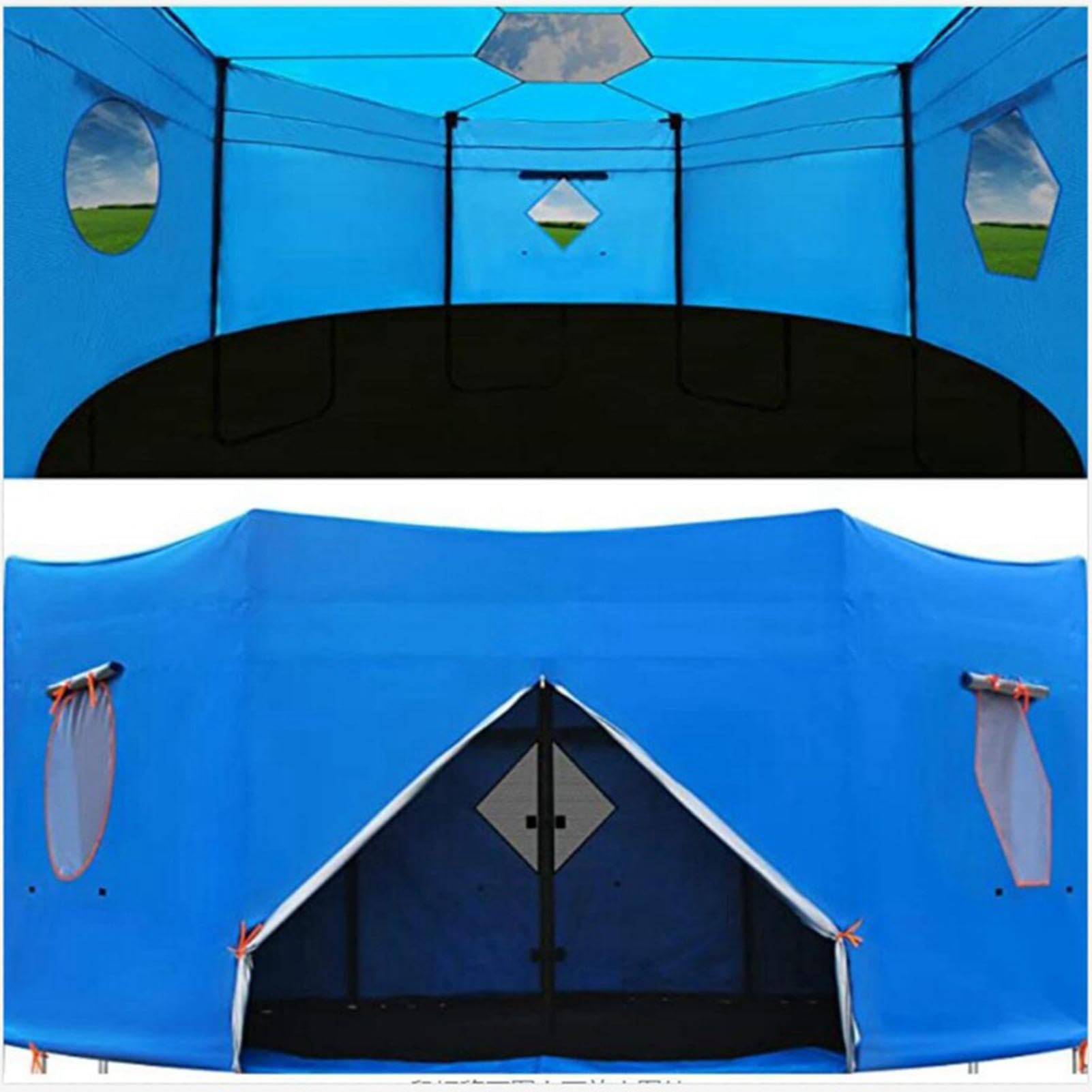 Tienda de campaña para cama elástica, toldo de trampolín, 6/8/10/12 pies, trampolín para exteriores, parasol para cama elástica, cubierta superior redonda para cama elástica, funda protectora,