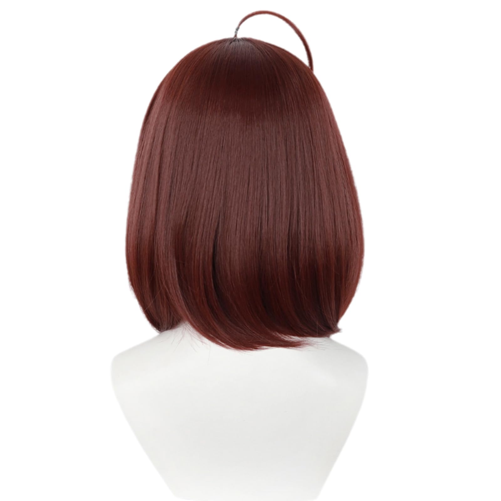 Linfairy Anime Cosplay Short Red Brown Wig Halloween Costume Party Cosplay Wig for Women (Brown), 54-61 cm - Image 4