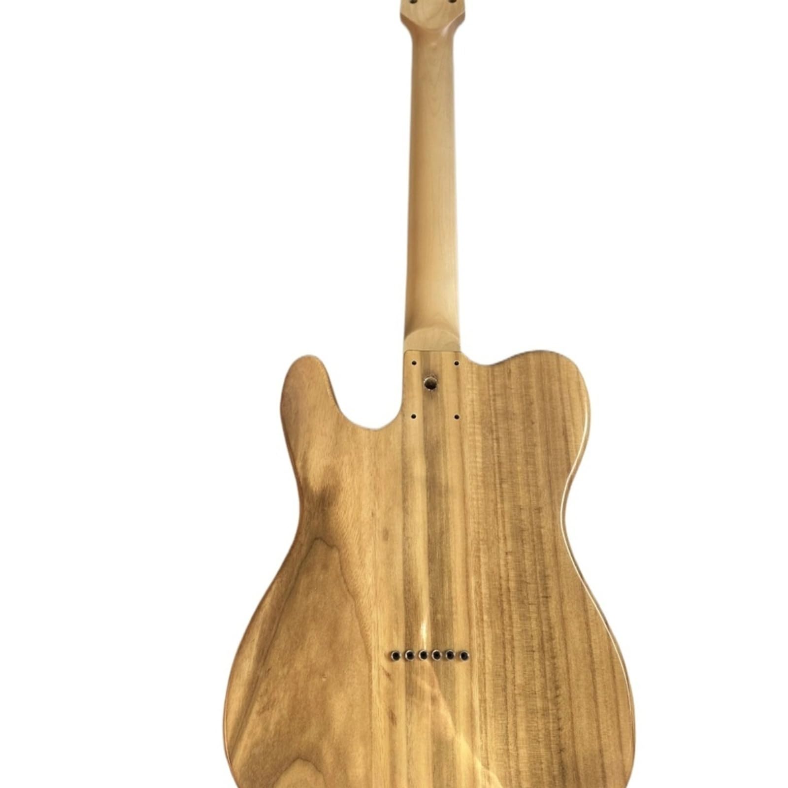 Compatibile for chitarra elettrica a 12 corde da 40 pollici, corpo in botte di Paulownia e manico in acero con parti di costruzione fai-da-te non finite