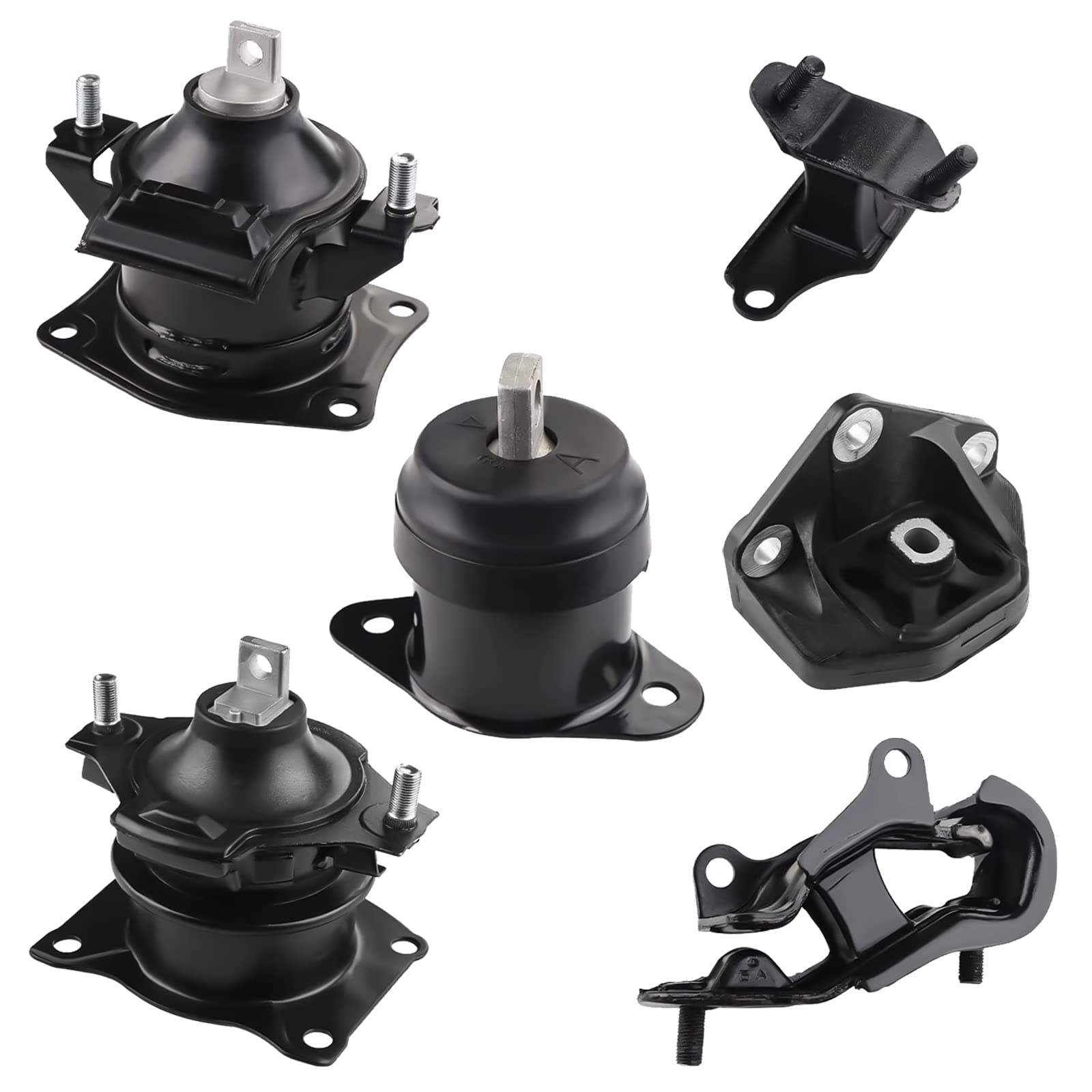 6PCS Engine Motor Mount Set Compatible with Honda Accord 2003-2007 2.4L Auto Transmission Motor Mount Replace A4526HY A4517 A4516 A4510 A4509 A4542