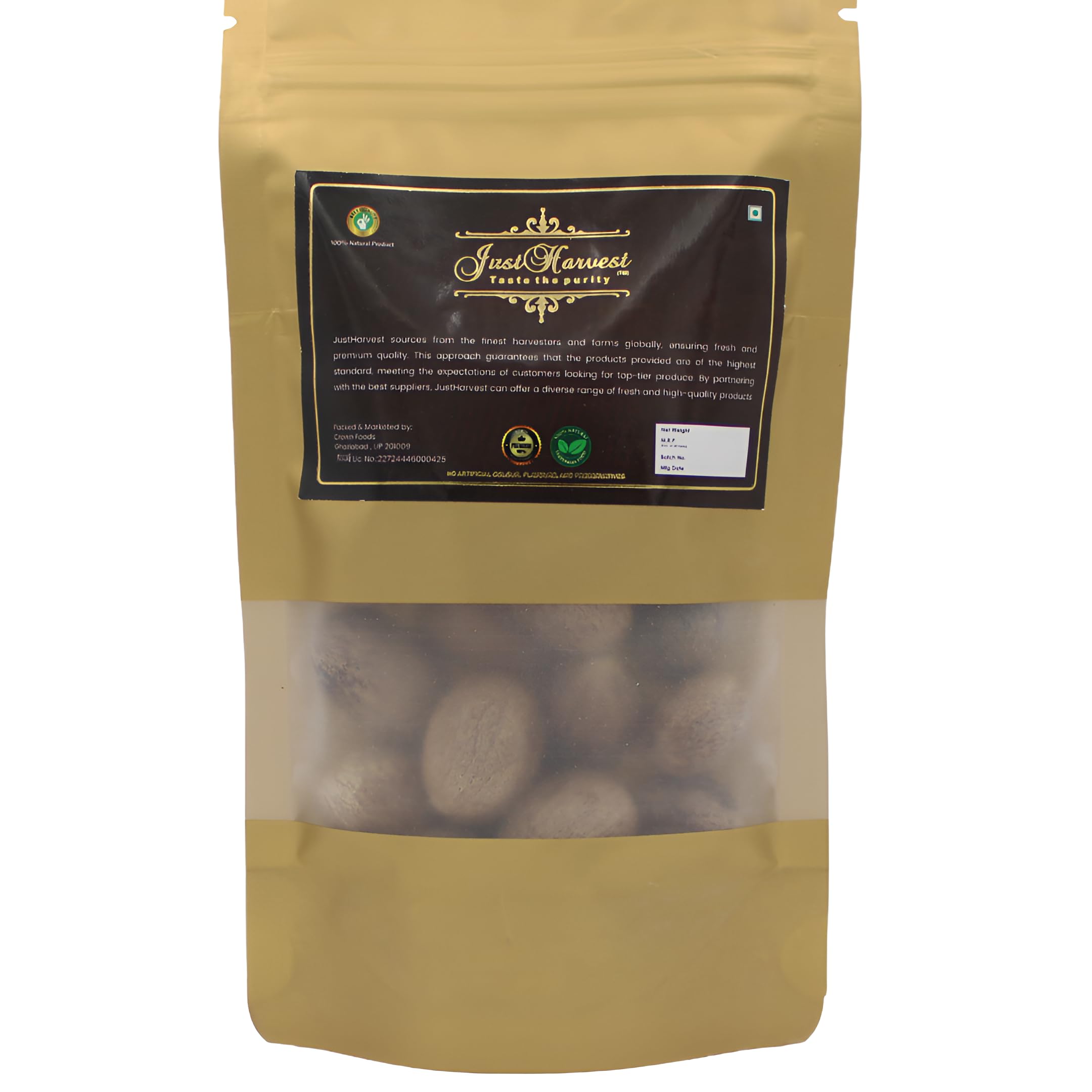 JustHarvest Whole Nutmeg,Sabut Jaiphal 100gm (B0D6NP8ZBL) Amazon Price History, Amazon Price Tracker