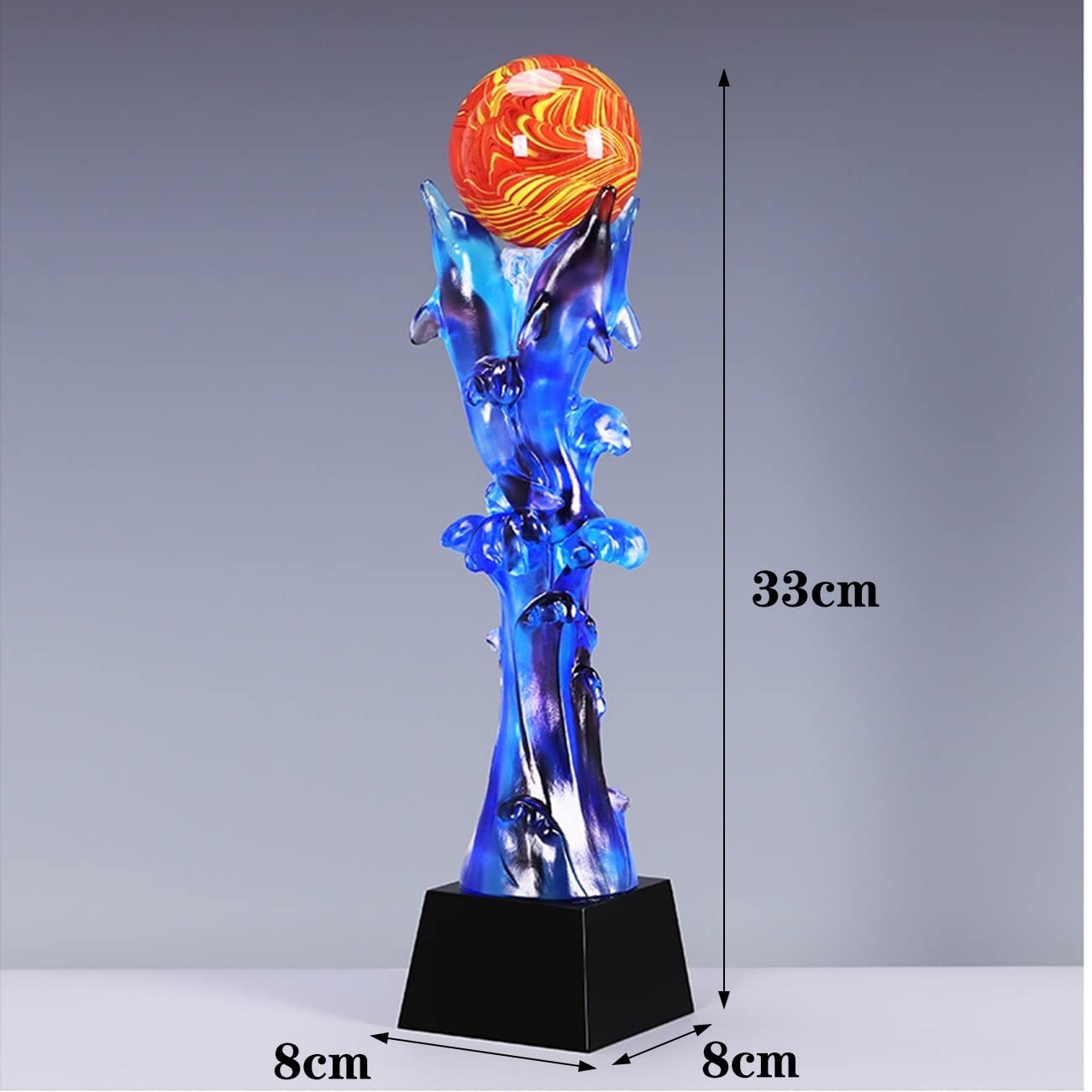 Trofei, medaglie e premi Trofeo di Smalto Blu Creativo E Bellissimo Trofeo della Cerimonia di Premiazione del Film Trofeo per Bambini Premi per I Dipendenti Eccezionali della Riunione Annuale