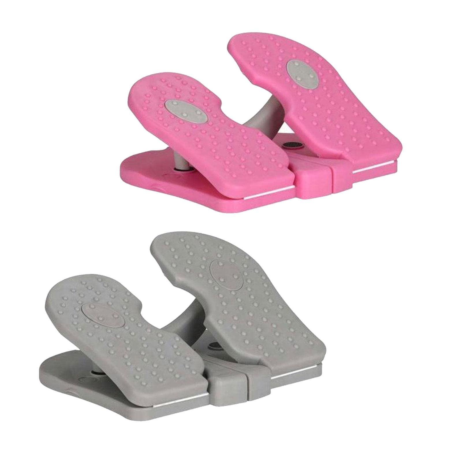 2pcs Fitness Stepper Stair Stepper Training Foot Machine Gray and Pink-image-42